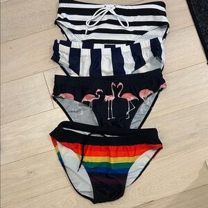 Set of Four Stylish Swim Bottoms